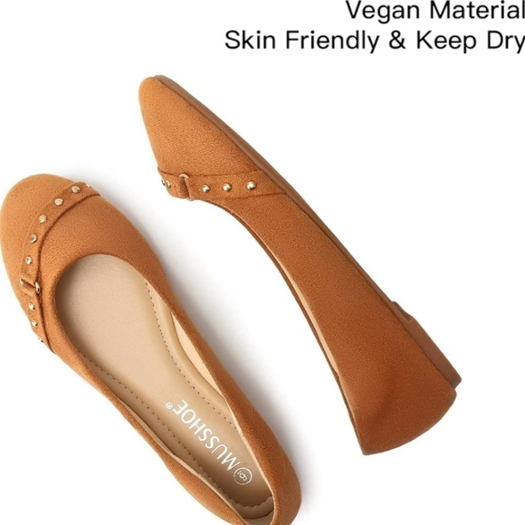 NWT MUSSHOE Round Toe Comfortable Slip On Women Flats - Picture 4 of 11